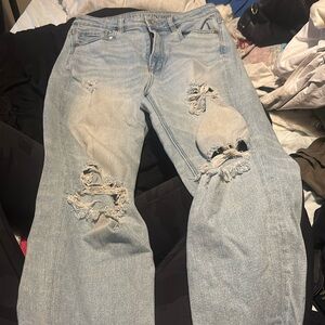 american eagle ripped jeans